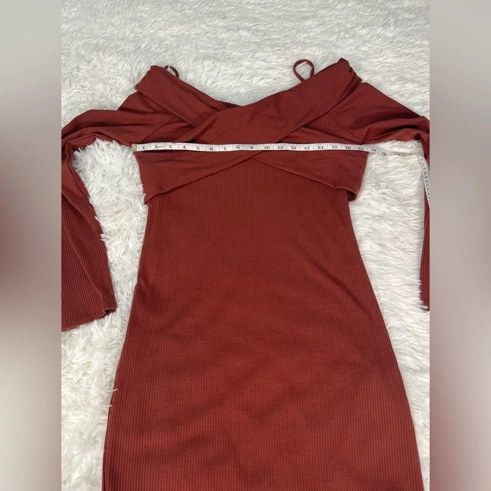 Wasabi + Mint | Criss-Cross Neckline Mini Dress | NWT! - Picture 5 of 7